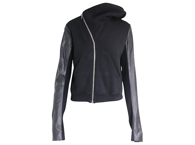 Rick Owens DRKSHDW Mountain Zip-front Asymmetric Hoodie in