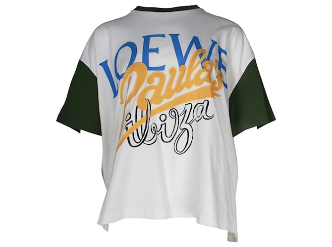 Loewe Paula's Ibiza Oversized T-shirt in White Cotton ref