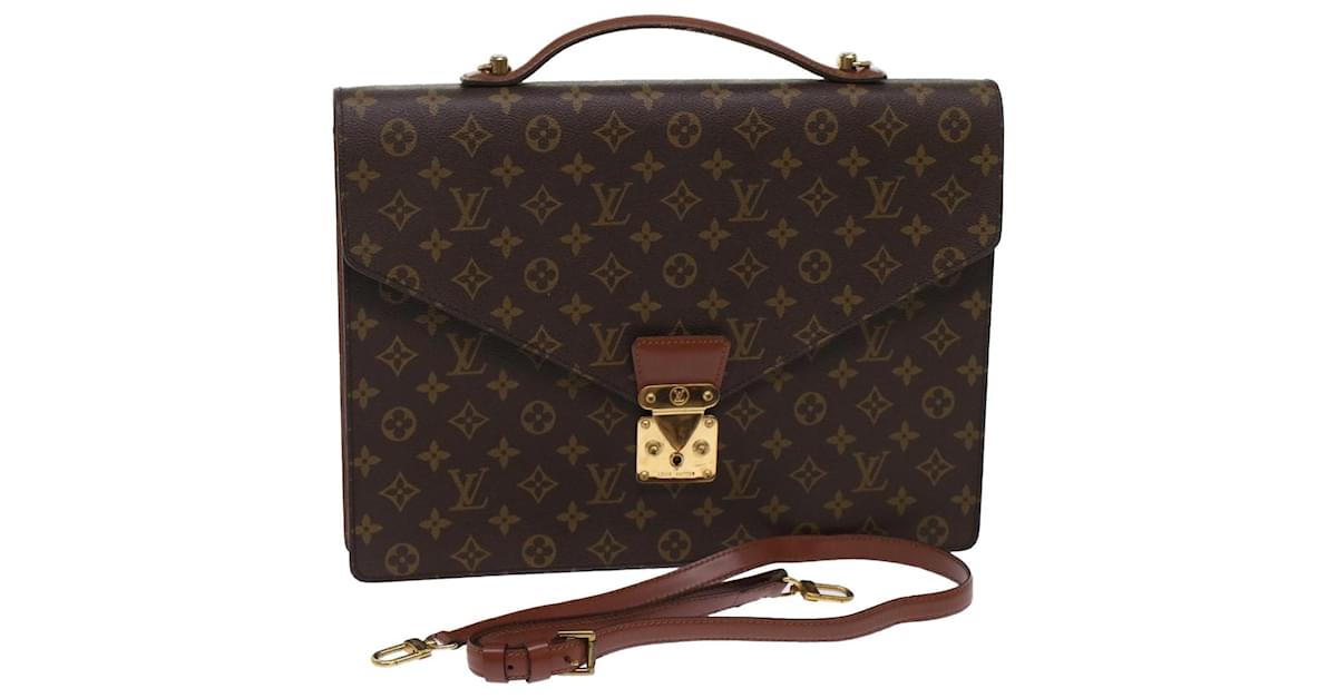 Authentic Louis Vuitton Monogram Business Bag Porte Documents M53338  Briefcase B