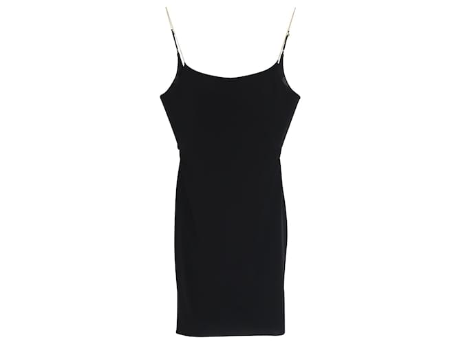 Alexander Wang Chain Strap Mini Dress in Black Acetate Cellulose