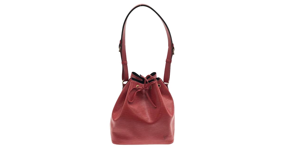 Louis Vuitton Epi Petit Noe M44107 Women's Shoulder Bag Castilian Red