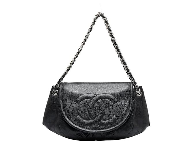 Chanel 26 Shoulder Bag 17 Light Blue Caviar Leather 349528