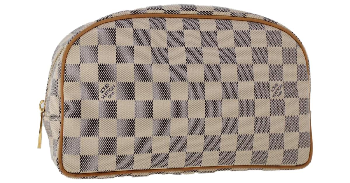 BRAND NEW!! AUTH MADE IN FRANCE Louis Vuitton Cosmetic Pouch PM Damier Azur