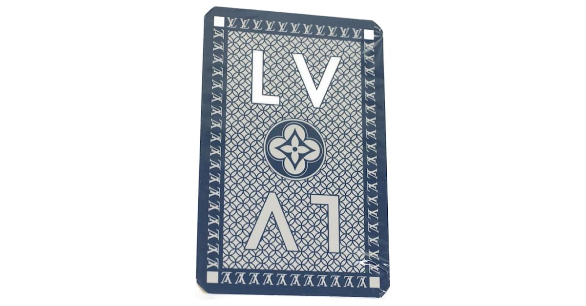 LOUIS VUITTON Cartes Trois Jeu Playing Cards Blue Red Yellow M65460 auth  46546a