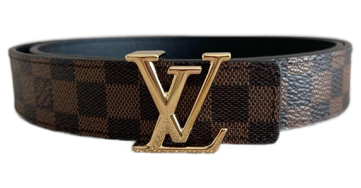 Louis Vuitton Louisette 25MM Reversible Belt Monogram Canvas Brown/Black in  Coated Canvas/Leather with Gold-tone - US