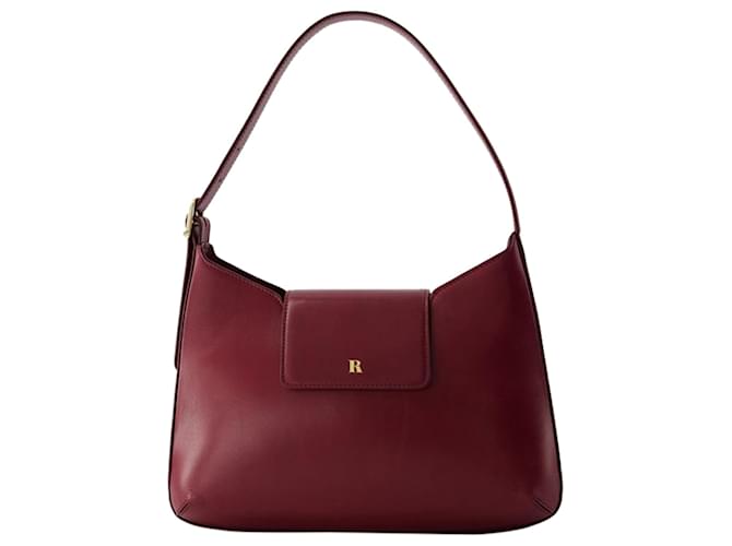 【関税込み】Allure Shoulder Bag - Rouje - Leather - Burgundy Allure Cuir Cuir Chocolat • Rouje