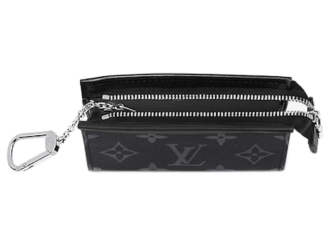 Coin Purse Louis Vuitton Keychain Black Louis Vuitton LV Key Pouch