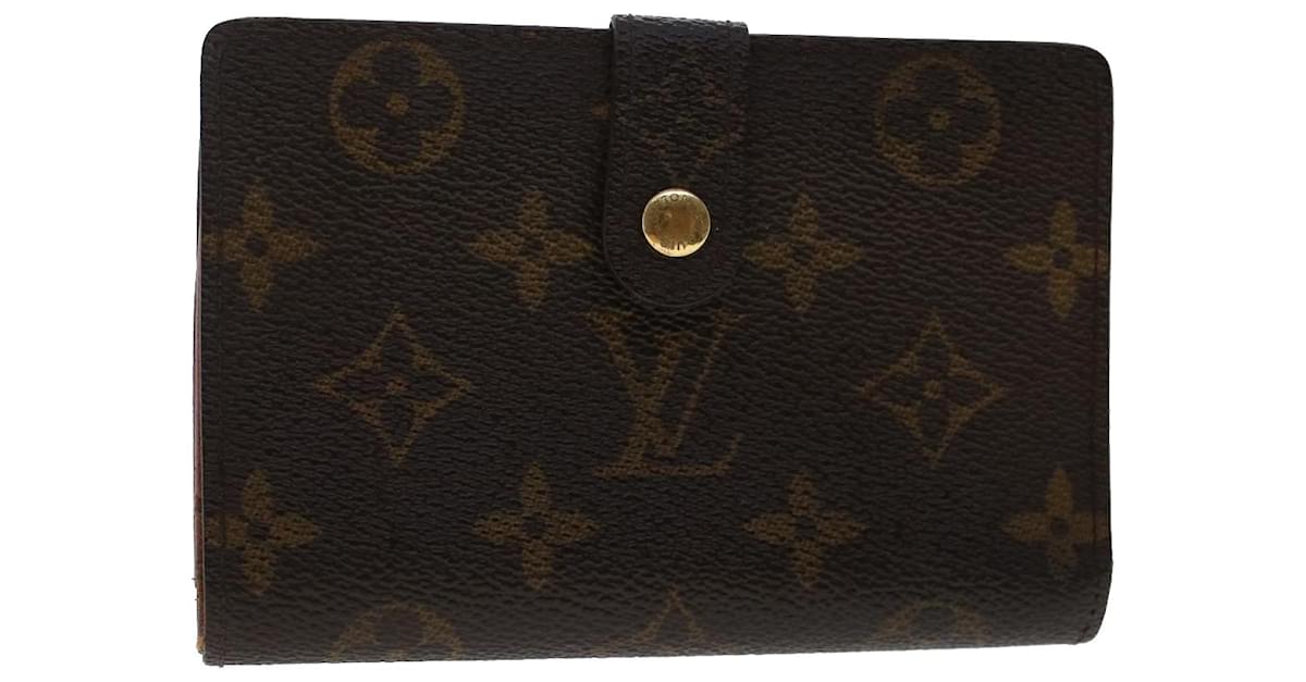 Louis Vuitton Clasp Wallet Portefeuille Viennois Brown Monogram