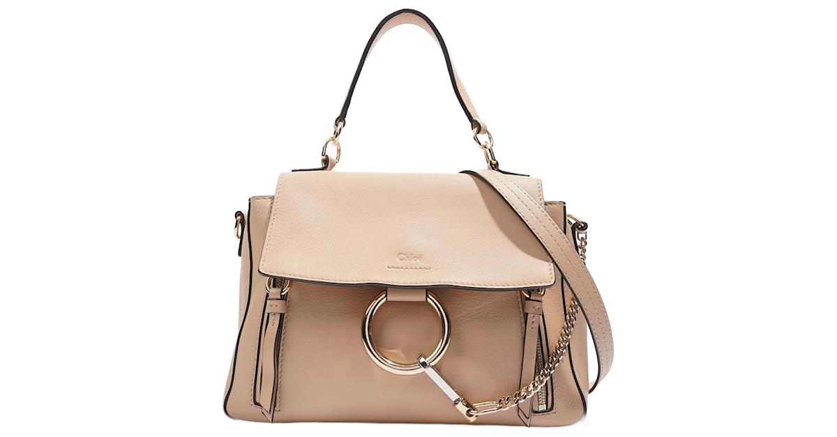 Chloe Faye Day Bag Cream Leather Medium – Luxe Collective