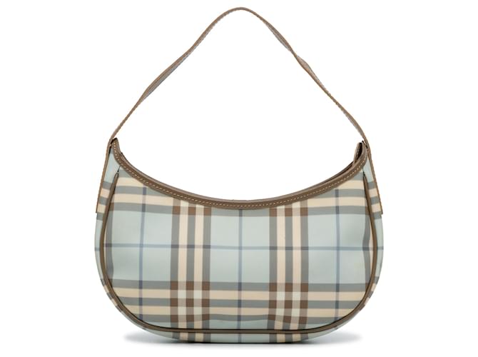 ショルダーバッグ・ポシェット BURBERRY Burberry Check fabric shoulder bag BURBERRY Nova Check Blue Label Shoulder Bag Nylon Leather
