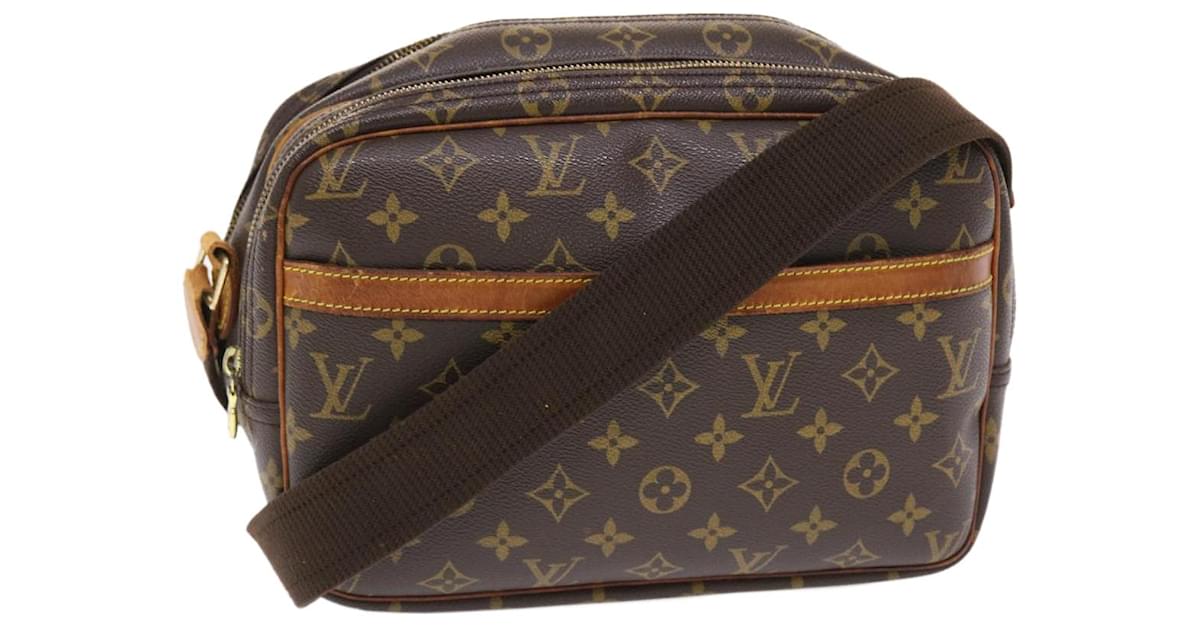 Louis Vuitton M45254 Reporter PM Brown Monogram Coated Canvas