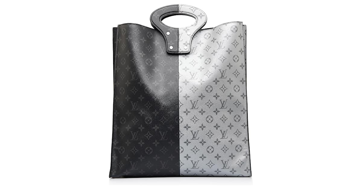 LOUIS VUITTON Monogram Eclipse Split Pacific Tote Bag M43816 LV Auth 34728A