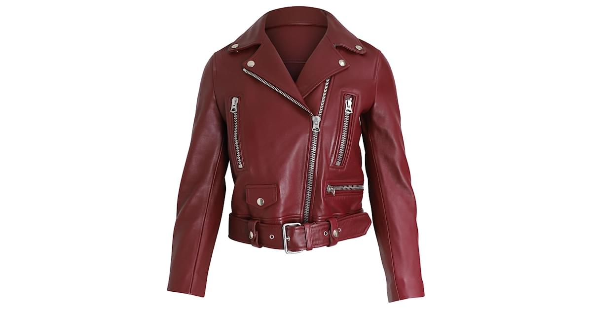 Acne studios merlyn hot sale leather jacket