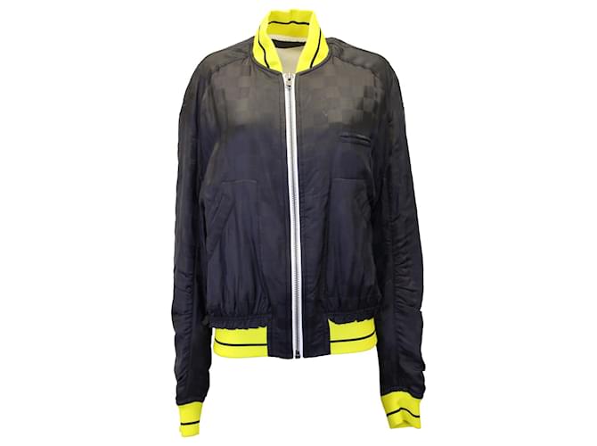 Haider Ackermann Check Bomber Jacket in Black Acetate