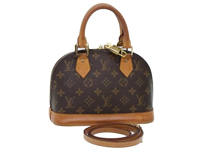 LOUIS VUITTON Monogram Alma BB Hand Bag M53152 LV Auth 50032 Cloth