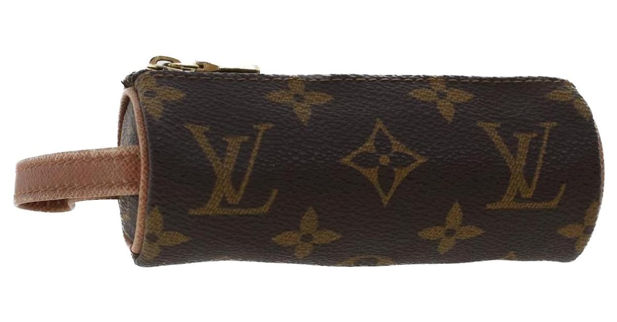 LOUIS VUITTON Monogram Etui 3 Ball de Golf Pouch M58249 LV Auth 40118