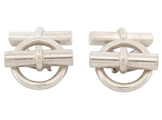 小物 Hermes Silver 925 Cufflinks Silver cufflinks Hermès Silver in Silver - 46715529