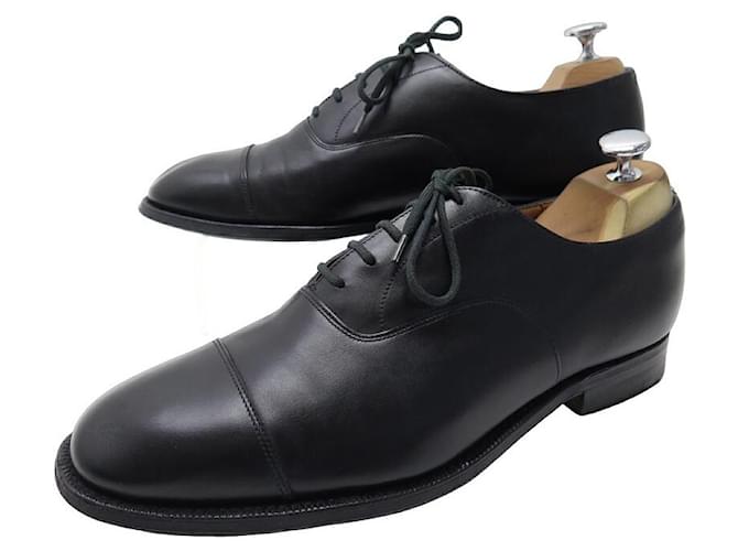CHURCH'S CONSUL IV SHOES 7g 41 WIDE BLACK LEATHER BROOF