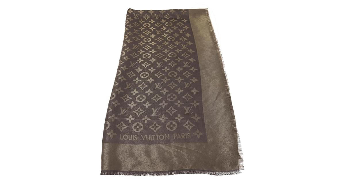 Louis Vuitton Monogram Summer Trunk Print Bandeau Scarf Silk ref