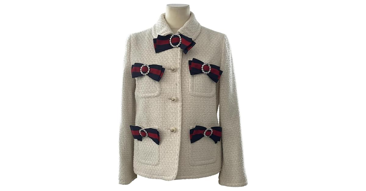 Gucci shop bow jacket