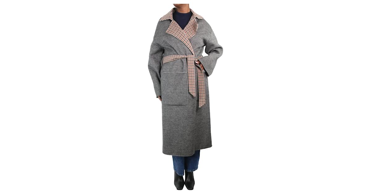 Nanushka alamo coat houndstooth hotsell