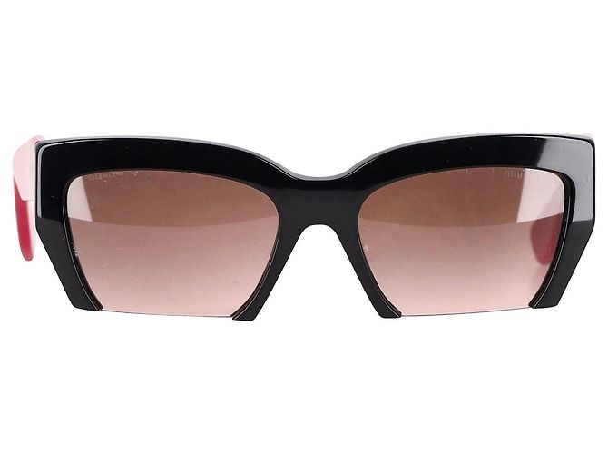 Miu Miu SMU110S Half Rim Sunglasses in Multicolor Acetate  display picture 2