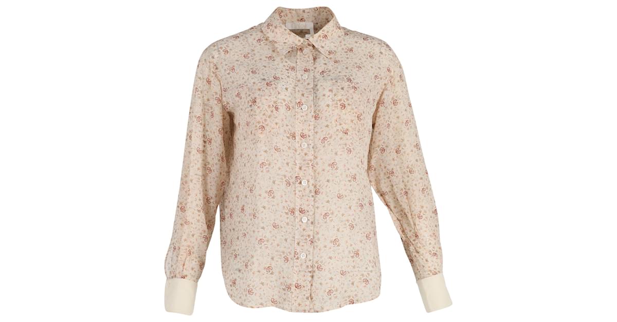 See offers by Chloe Button-down Floral Blouse Medium