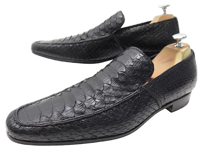 Mocassini Scarpe Pitone Mocassino In Pelle Di Pitone Di Colore
