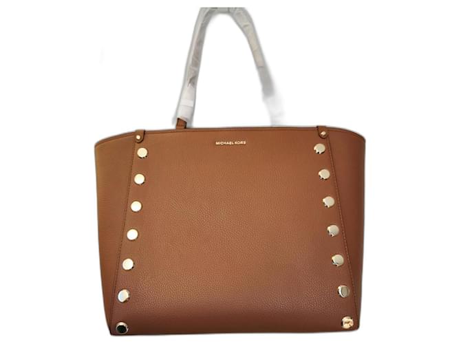 Michael Kors Borse Marrone Gold hardware Poliuretano