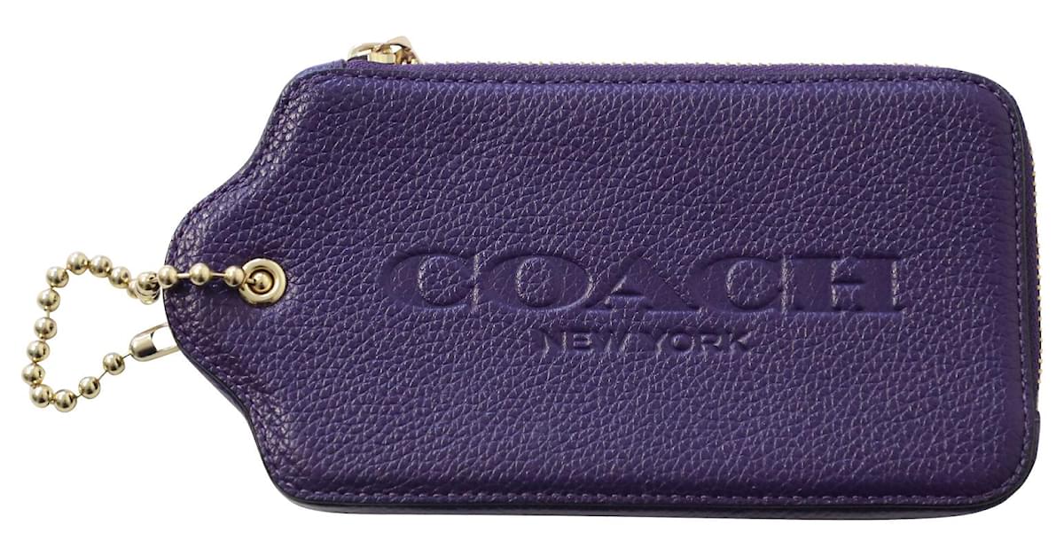 Coach hot sale tag wallet