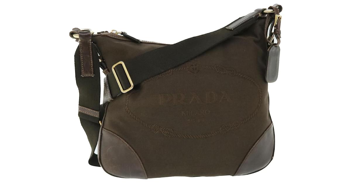 Fabric shoulder cheap bag prada