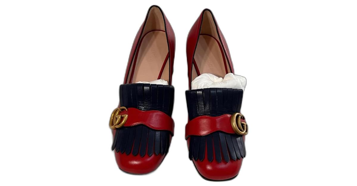 Gucci marmont shoes red online