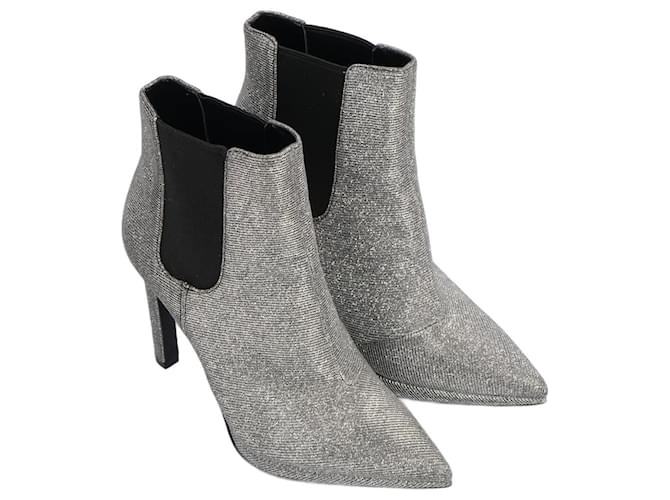 Botas MICHAEL KORS UE 36 paño Plata Lienzo Joli Closet