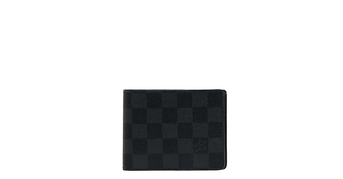 Louis Vuitton Damier Graphite Slender Wallet N63261 Black Cloth ref.1053868  - Joli Closet