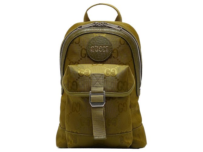Gucci Green GG Econyl Off the Grid Backpack Nylon Cloth ref  display picture 1