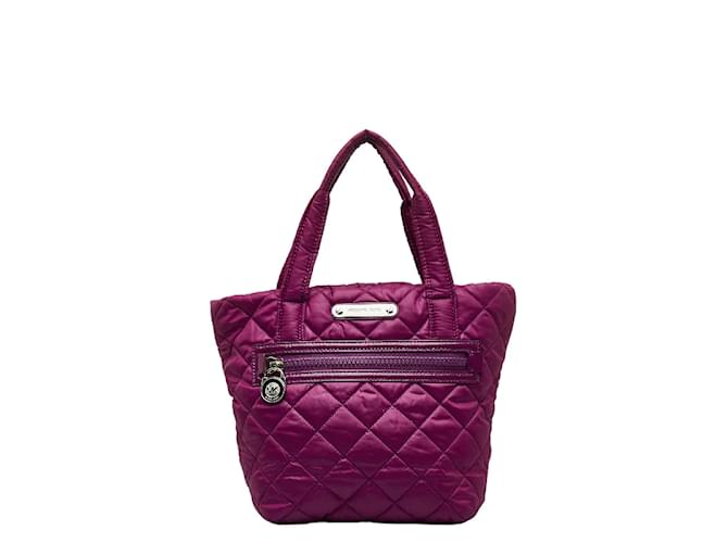 Michael Kors Quilted Nylon Sadie Tote Bag AV 1305 Purple Cloth ref.1056445 Joli Closet