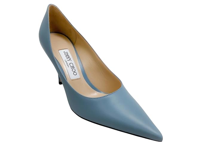 Jimmy Choo Smoky Blue Leather Love 85 Pumps Joli Closet