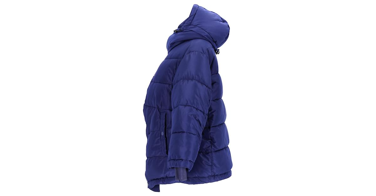 Balenciaga New Swing Puffer Jacket In Blue Polyester ref.1057073 Joli Closet