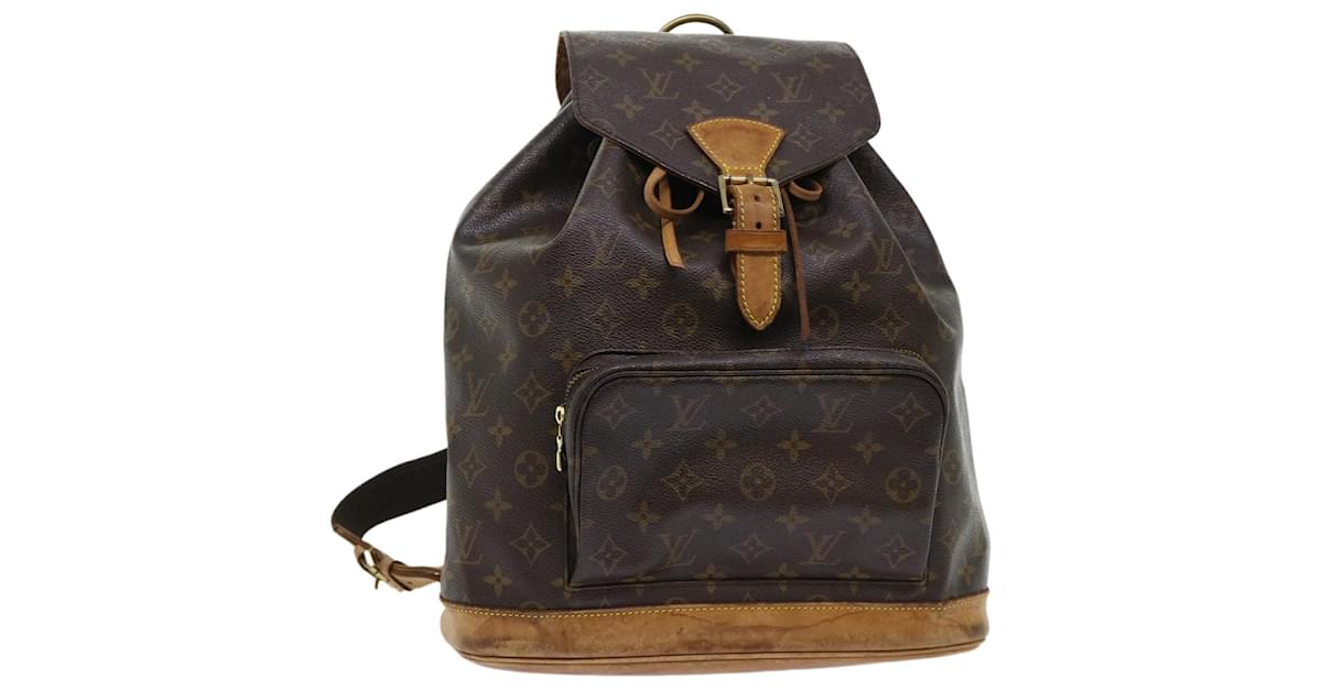 LOUIS VUITTON Monogram Montsouris MM Backpack M51136 LV Auth 32598