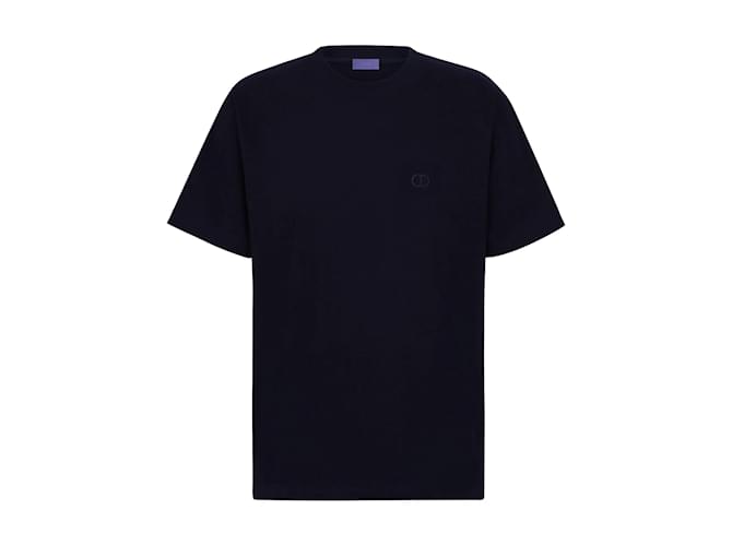 DIOR T-shirts M Cotton Navy blue