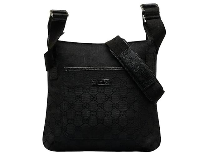 Gucci GG Canvas Crossbody Bag 122793 Black Cloth ref.1068577