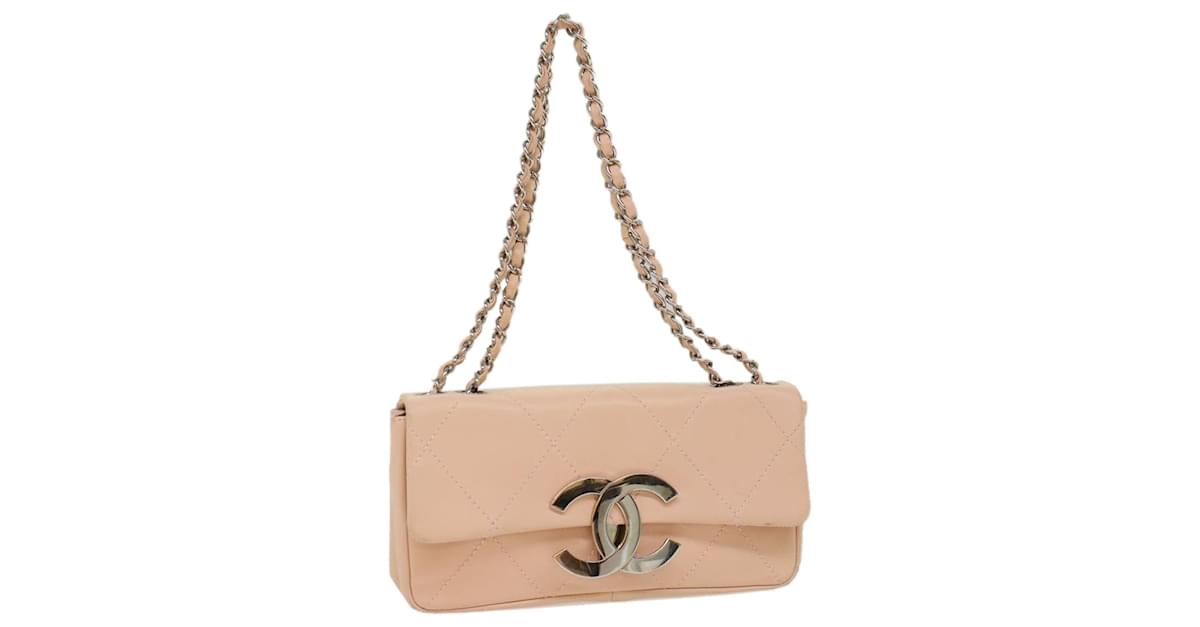 Pre-owned Chanel Pink Cc Matelasse Vanity Bag