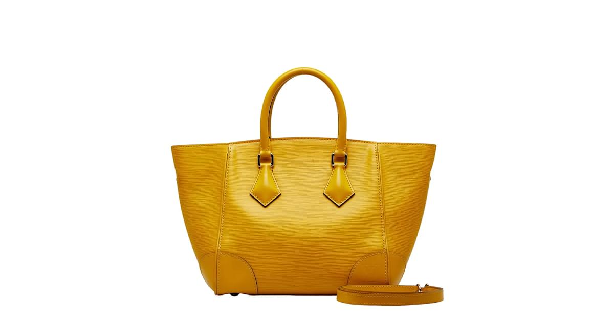 Louis Vuitton Epi Phenix PM M50941 Yellow Leather Pony-style calfskin ...