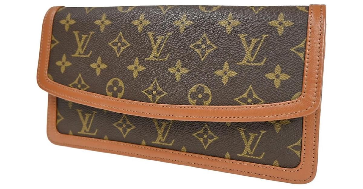 Louis Vuitton Pochette Dame Brown Cloth ref.1076869 Joli Closet