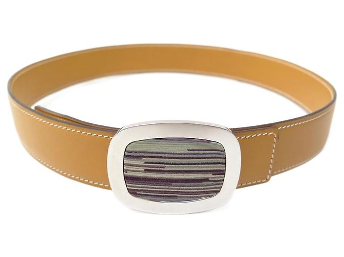 Buckle Size 70 Hermes Belt HERMES Belt Buckle Parade Leather Belt Kit 24 Size 70  Black/EtoupeH012161UK05 Swift Leather Epsom