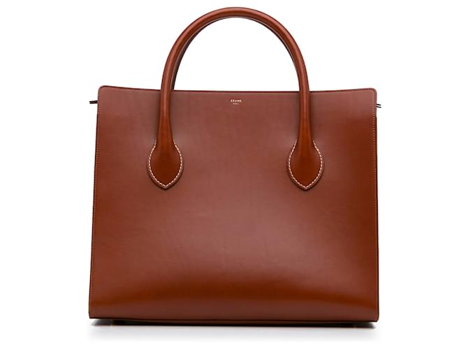 ☆CELINE☆ 24FW Celine Tote Bag 116853ENY CABAS WITH BUCKLE IN SMOOTH CALFSKIN - BLACK | CELINE