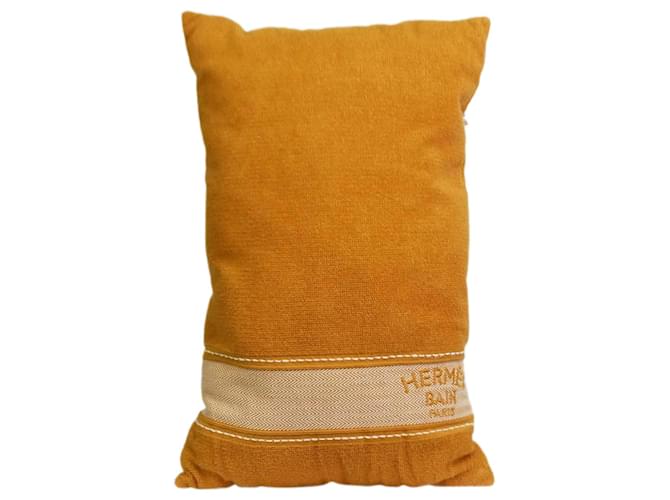 Hermès Orange Yatching uni beach pillow Cotton ref.1083347