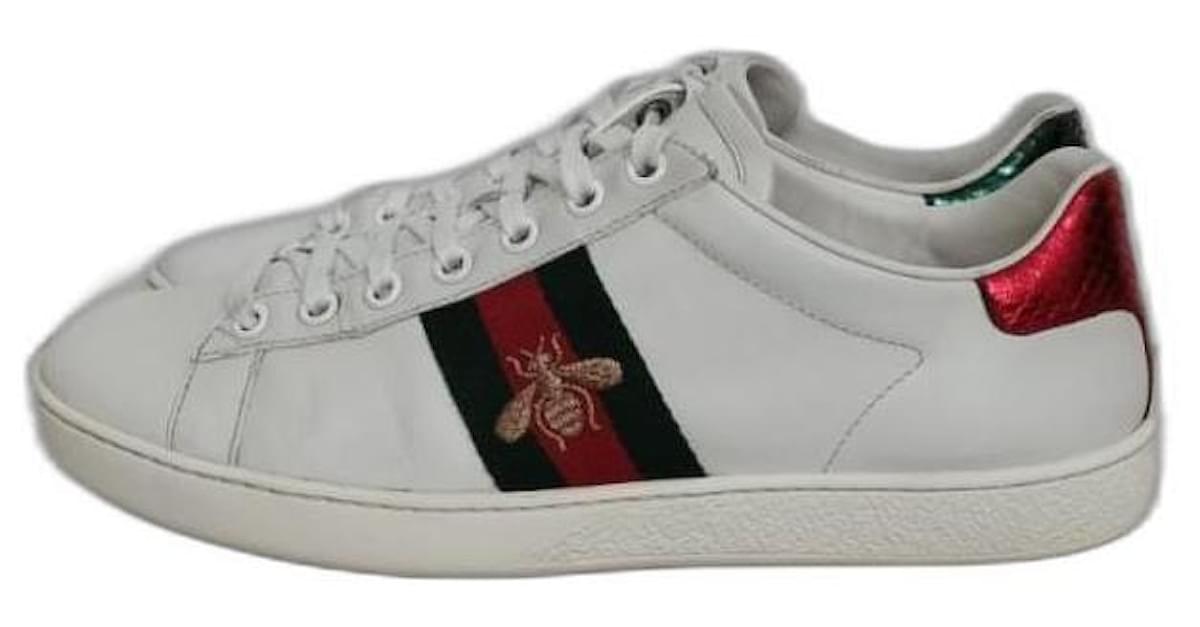 Gucci Sneakers White Leather Ref1084348 Joli Closet 7818