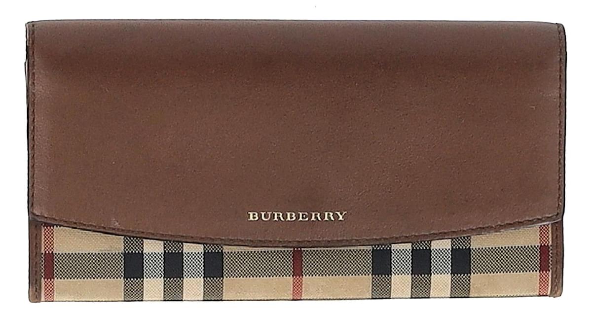 Burberry horseferry best sale check id wallet