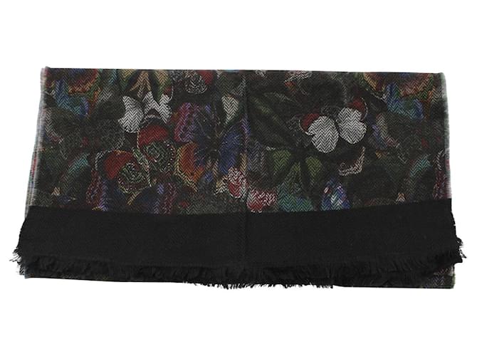 Valentino Garavani Butterfly Print Scarf in Multicolor Wool